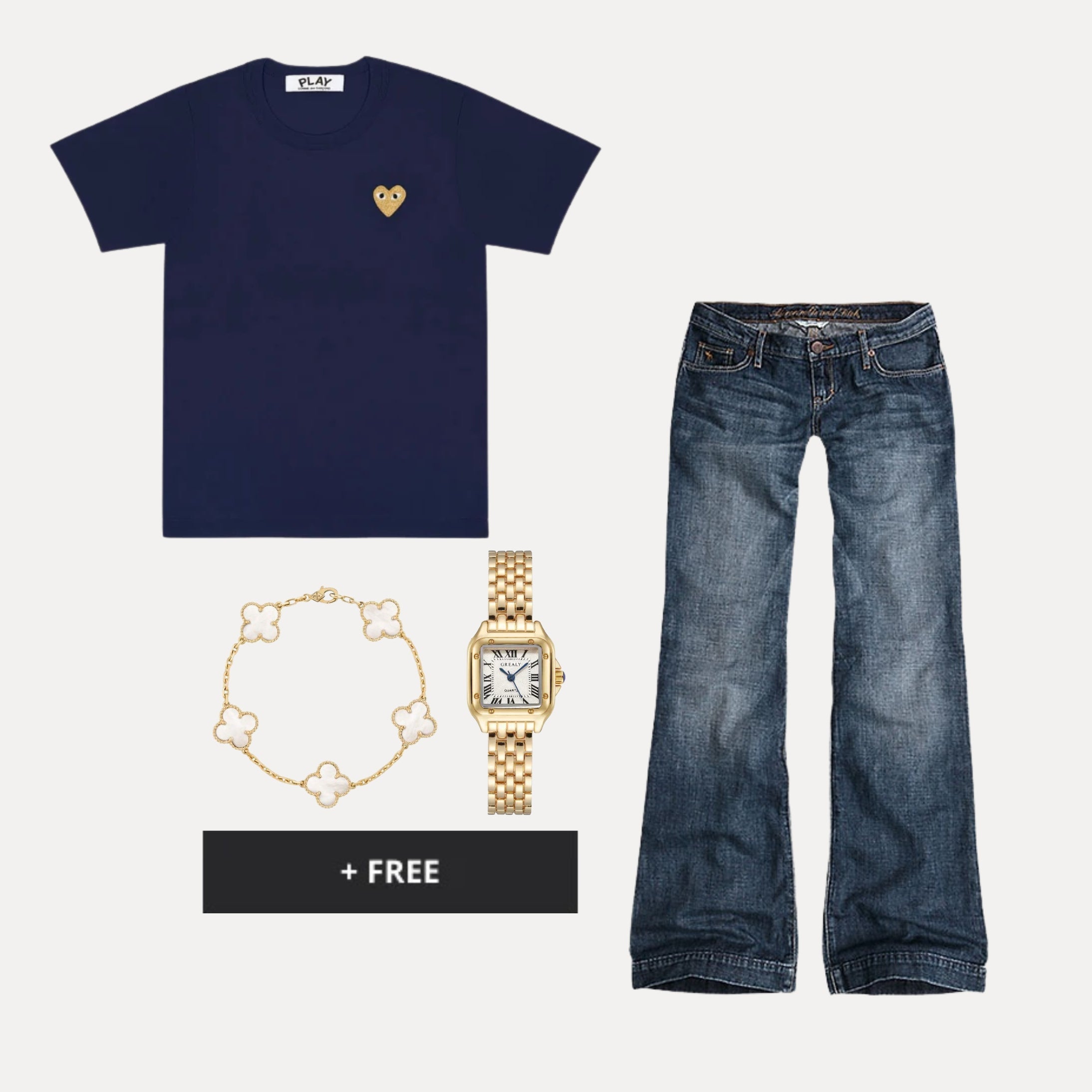 VIRAL OUTFIT - Gold Heart
