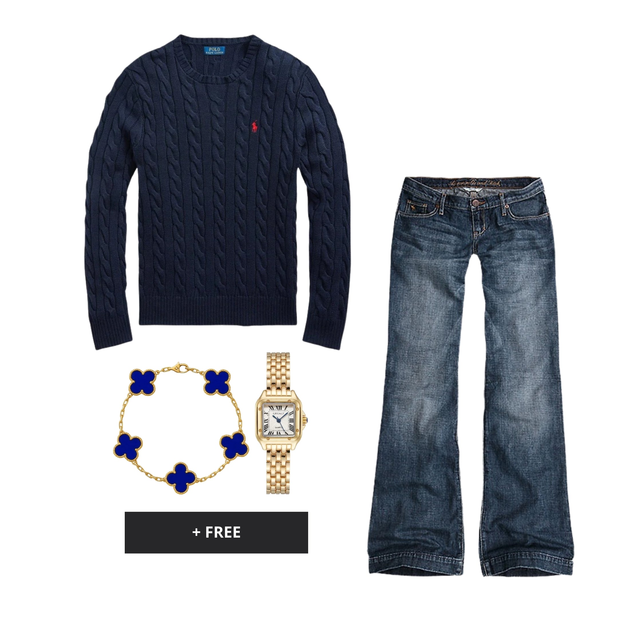VIRAL OUTFIT - Navy Crest