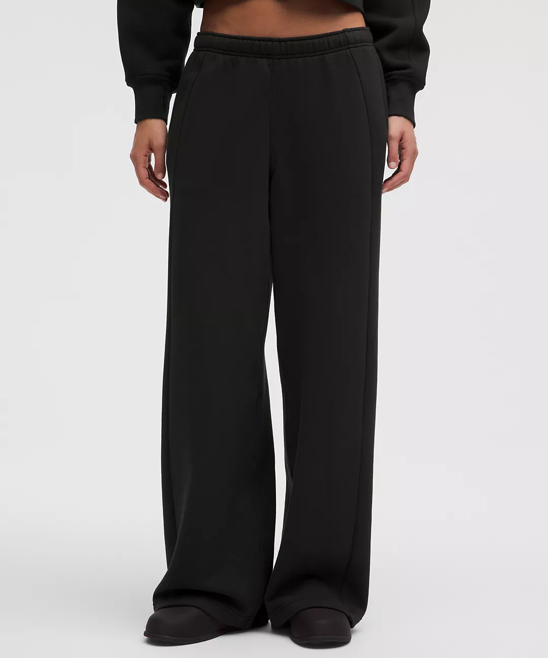 Scuba Full-Zip Hoodie & Mid-Rise Wide-Leg Pant Set