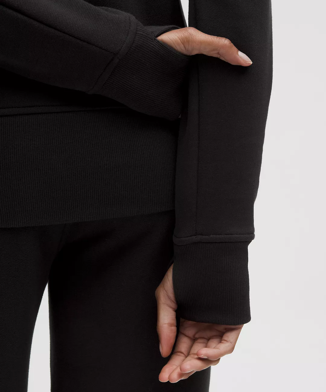 Scuba Full-Zip Hoodie & Mid-Rise Wide-Leg Pant Set