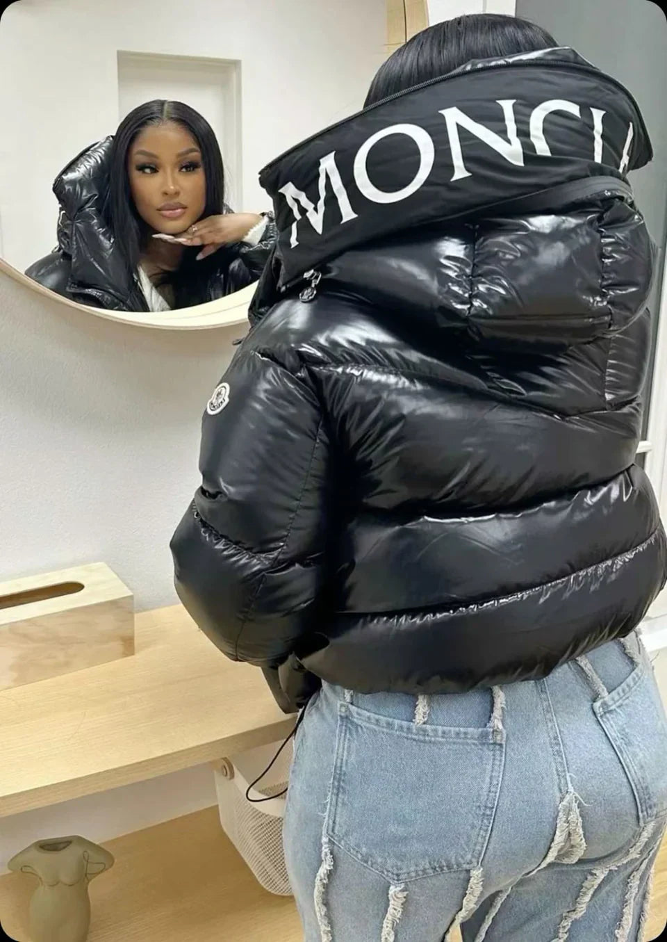 Moncler Women's Black Letter Jacket