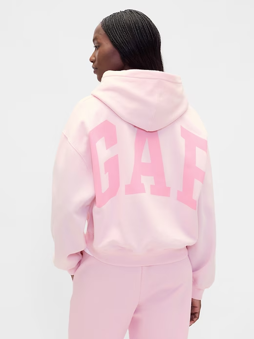 Vintage Soft Crop Logo Hoodie