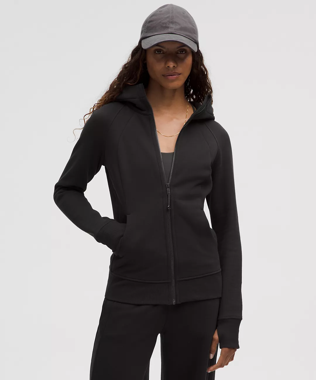Scuba Full-Zip Hoodie & Mid-Rise Wide-Leg Pant Set