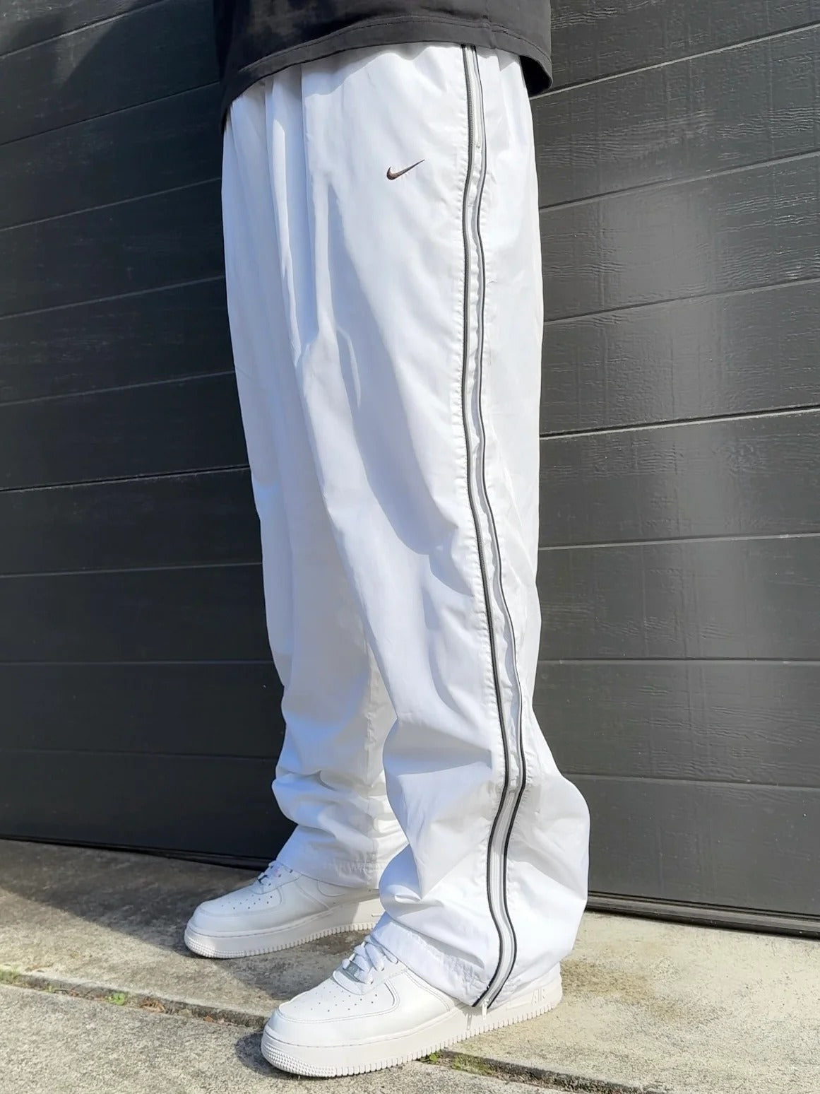 White & Grey Stripe 2 Track